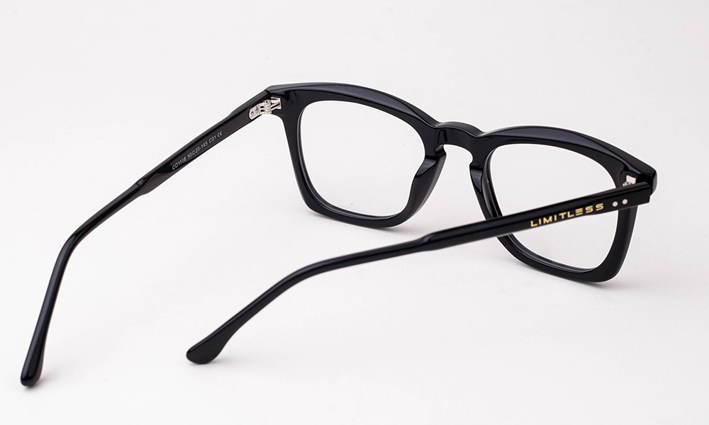 Premium Acetate Shining Black Eyeglass - Image 3