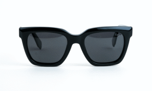 Limitless Square Shining Black Polarized Sunglass