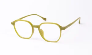 Hexagon Parrot Green Eyeglass