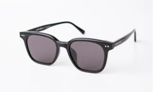 Shining Black Nylon Sunglass