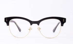 Gold Black Clubmaster CatEye