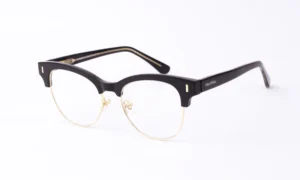 Gold Black Clubmaster CatEye