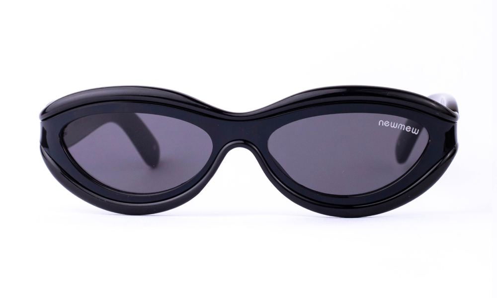 Shining Black Y2K Sunglasses