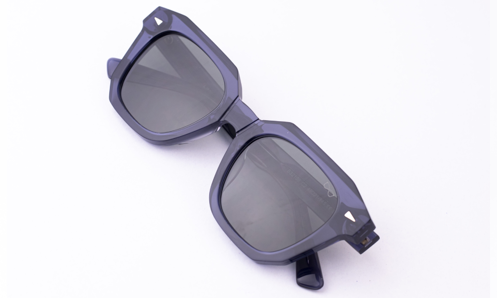 Premium Acetate Transparent Blue Sunglass - Image 2