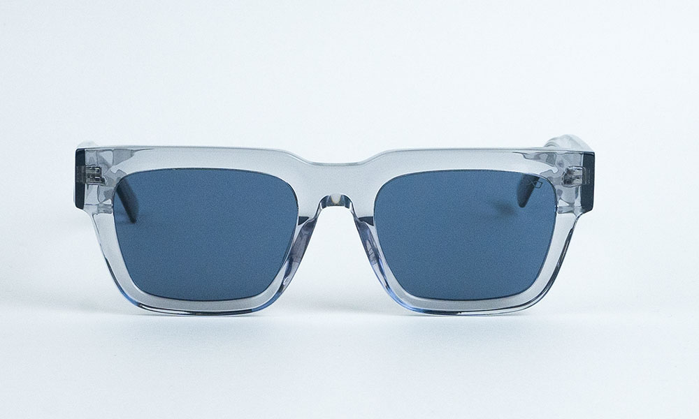 Transparent Grey Black Lens Sunglass