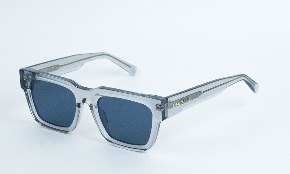 Transparent Grey Black Lens Sunglass