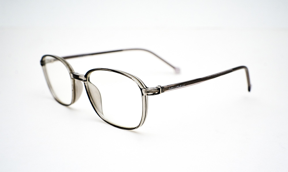 Square Transparent Grey Eyeglass