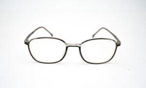 Square Transparent Grey Eyeglass