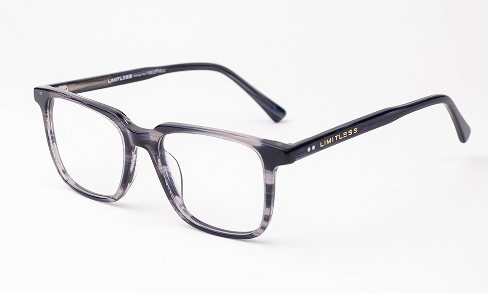 Acetate Square Printed Grey Eyeglass - Image 3
