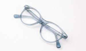 Transparent Grey Round Eyeglasses