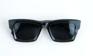 Transparent Grey Green Black Sunglass