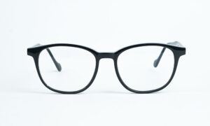 Shining Black Square Eyeglass