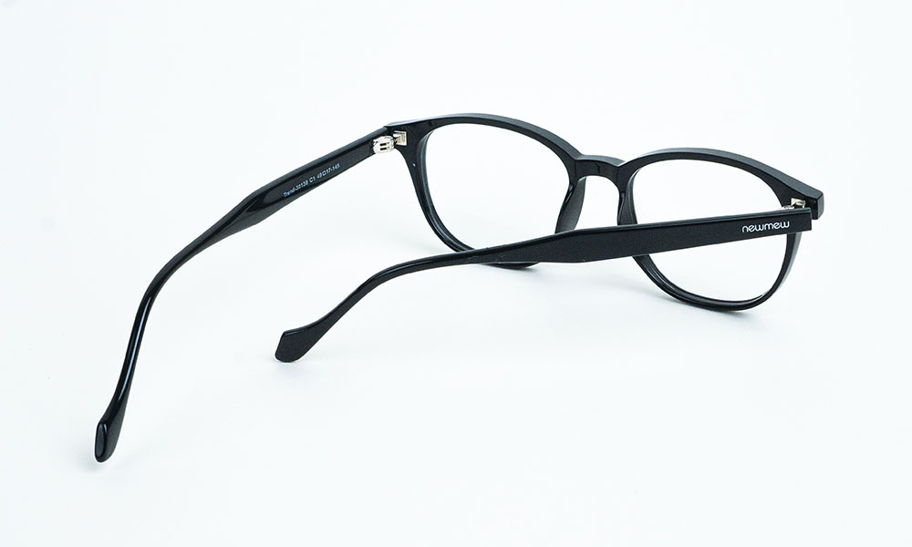 Shining Black Square Eyeglass