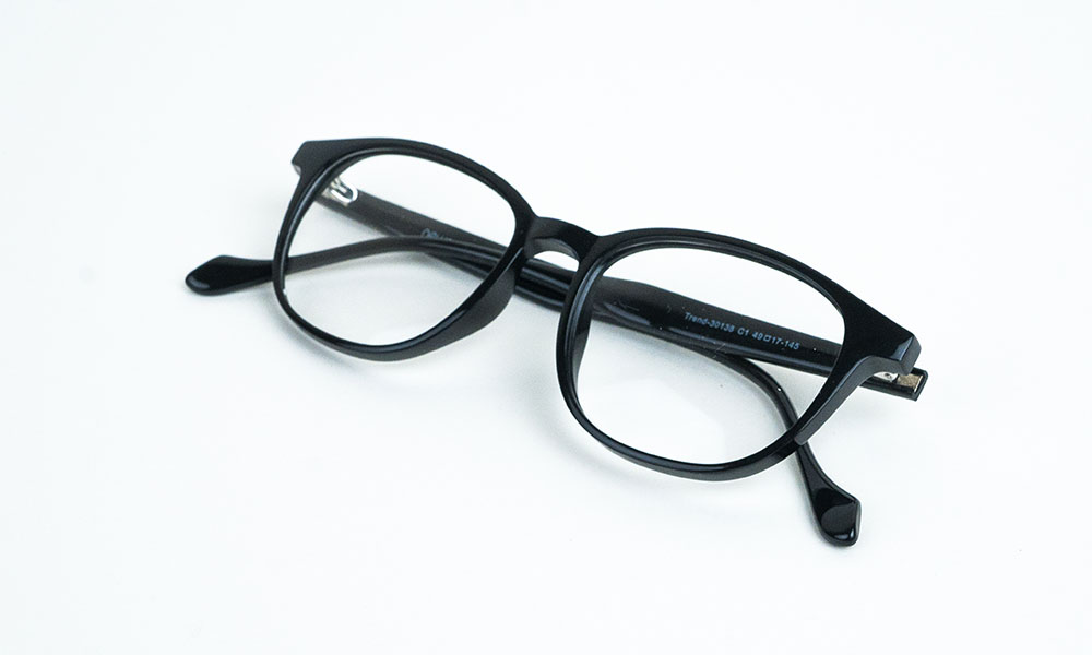 Shining Black Square Eyeglass