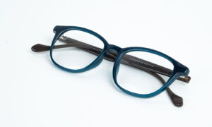 Blue Brown Mix Square Eyeglass