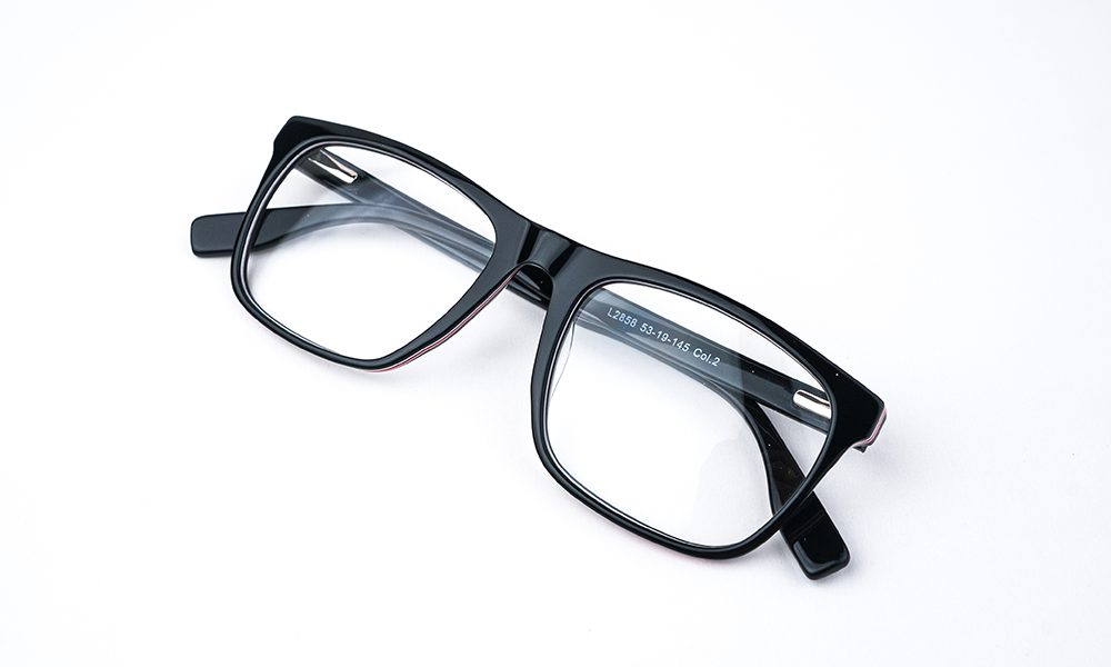 Black Mix Square Eyeglass