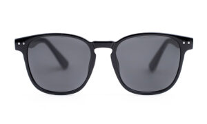 Square Shiny Black Sunglass