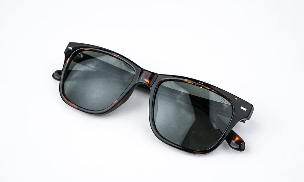 Square Printed Green Sunglasses