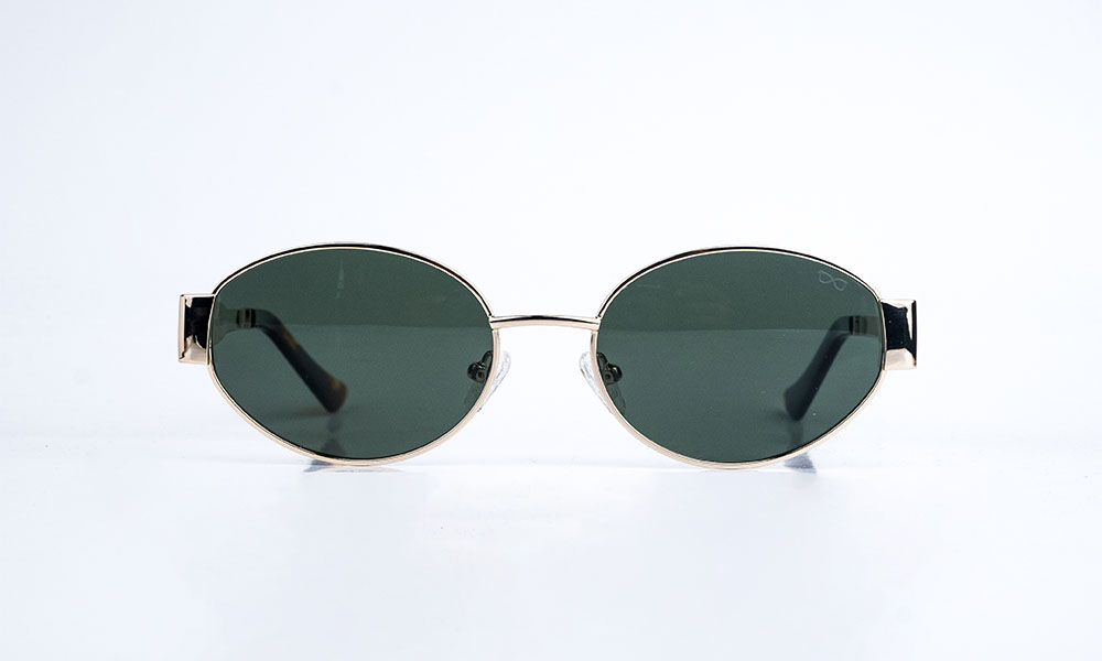 Polarized Golden Green Sunglass