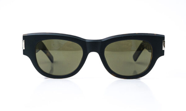 Matte Black Printed light cat eye sunglasses for heart shaped faces