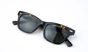Shiny Printed Square Sunglass