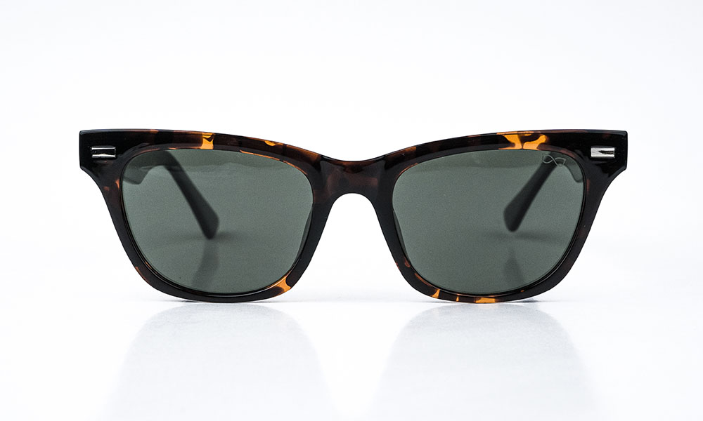Shiny Printed Square Sunglass