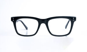 Square Shiny Black Eyeglass