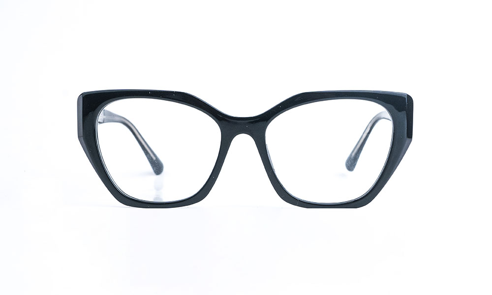 Cat Eye Shining Black Eyeglass