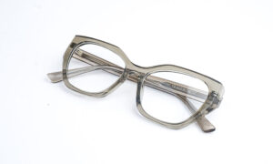 Cat Eye Transparent Olive Eyeglass