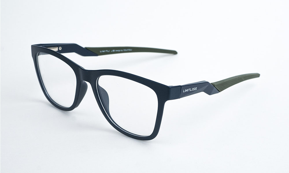 Limitless Matte Blue Square Eyeglasses