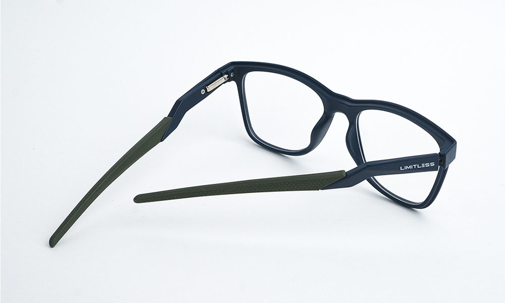 Limitless Matte Blue Square Eyeglasses