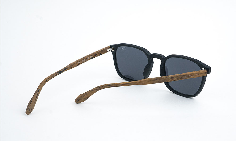 Printed Wooden Square Sunglass