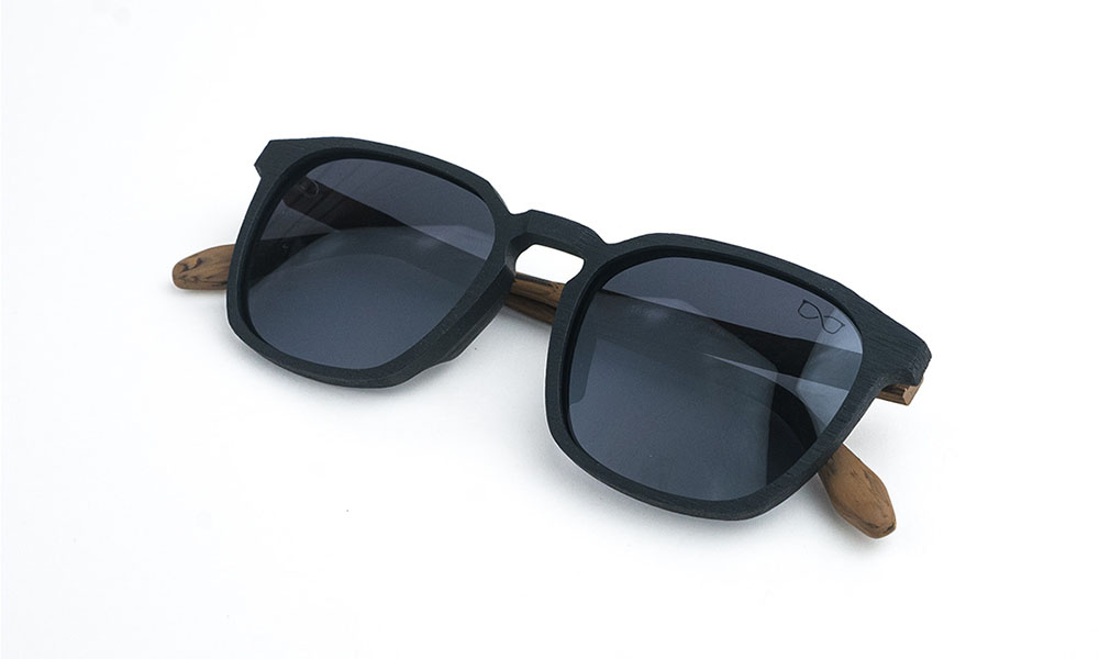 Printed Wooden Square Sunglass