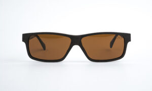 Matte Brown Rectangle Sunglasses