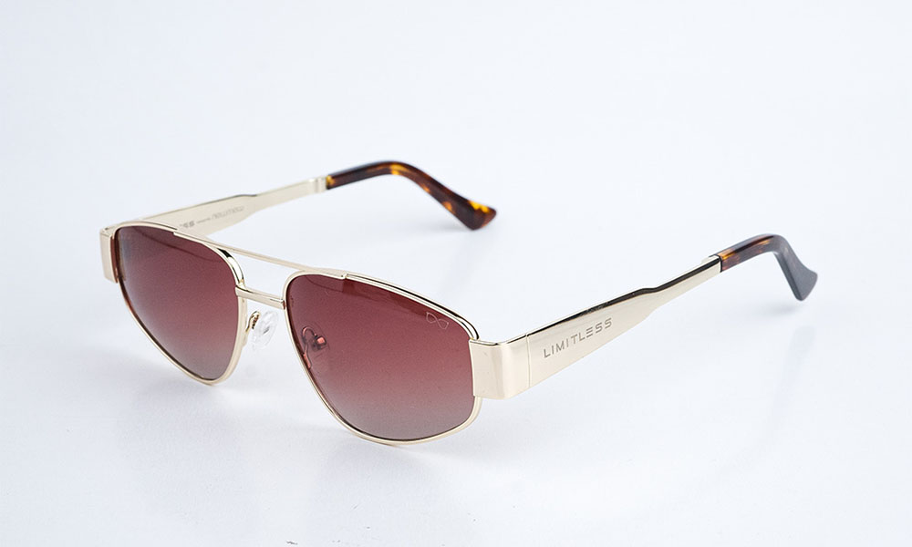 Shiny Golden Aviator Sunglasses
