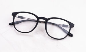 Matte Black Square Eyeglasses