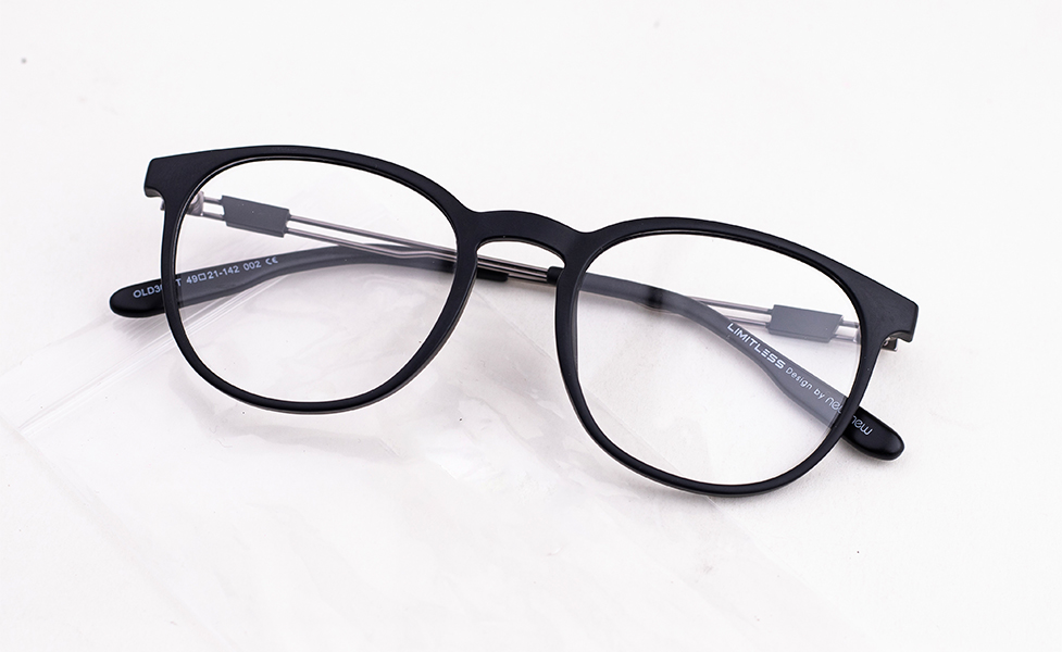 Matte Black Square Eyeglasses