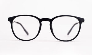 Matte Black Square Eyeglasses
