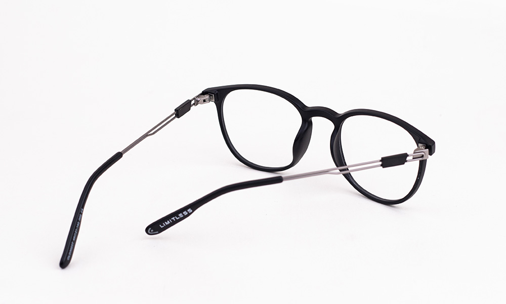 Matte Black Square Eyeglasses