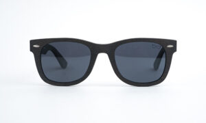 Matte Brown Wooden Square Sunglasses