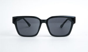 Shining Black Oversized Sunglasses