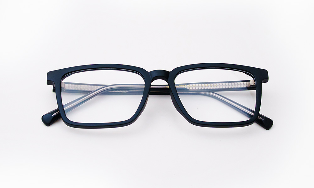 Matte Black Square Eyeglass