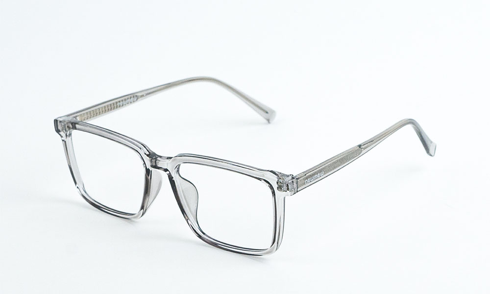Transparent Grey Square Eyeglass