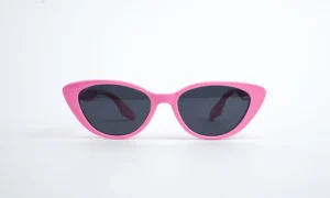 Shiny Pink Cat Eye Kids Sunglass