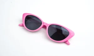 Shiny Pink Cat Eye Kids Sunglass