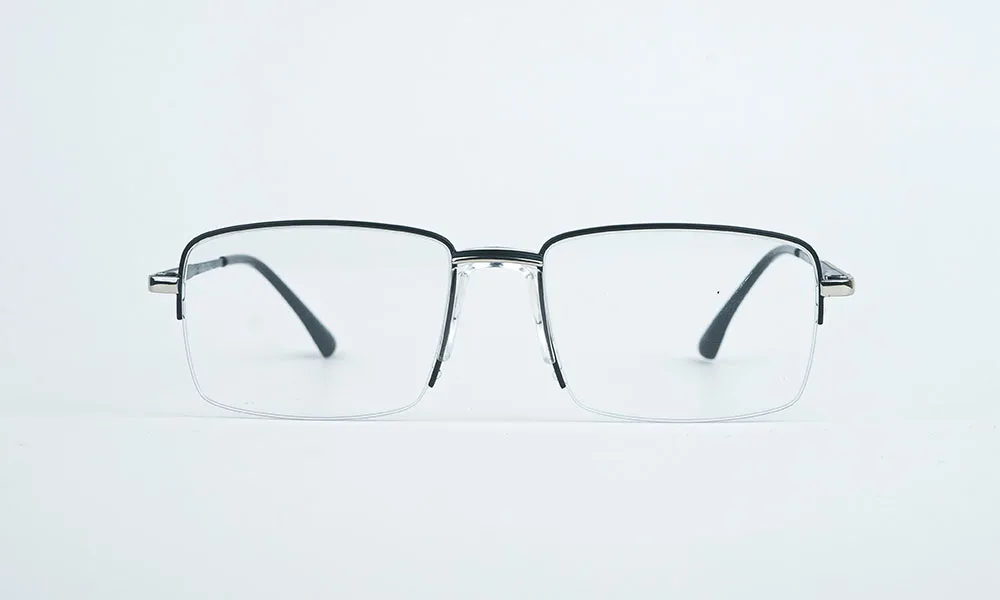 Matte Black Rimless Eyeglass