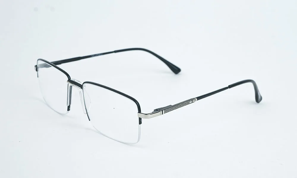 Matte Black Rimless Eyeglass