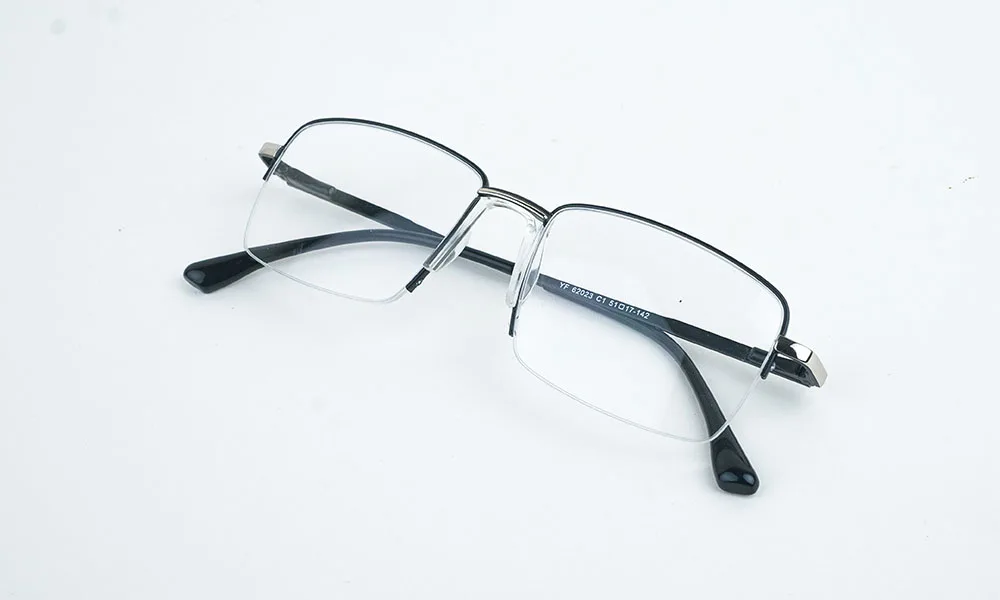 Matte Black Rimless Eyeglass