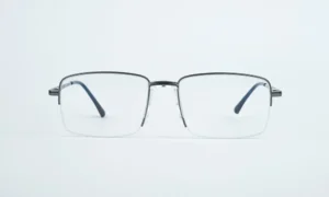 Gun Black Rimless Eyeglass