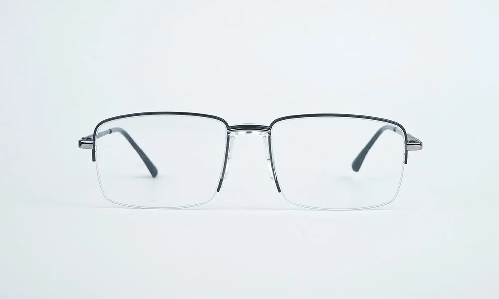 Matte Grey Rimless Eyeglass